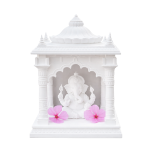 oneshape™ Lord Ganesha Idol with Temple – Premium 3D Printed Statue