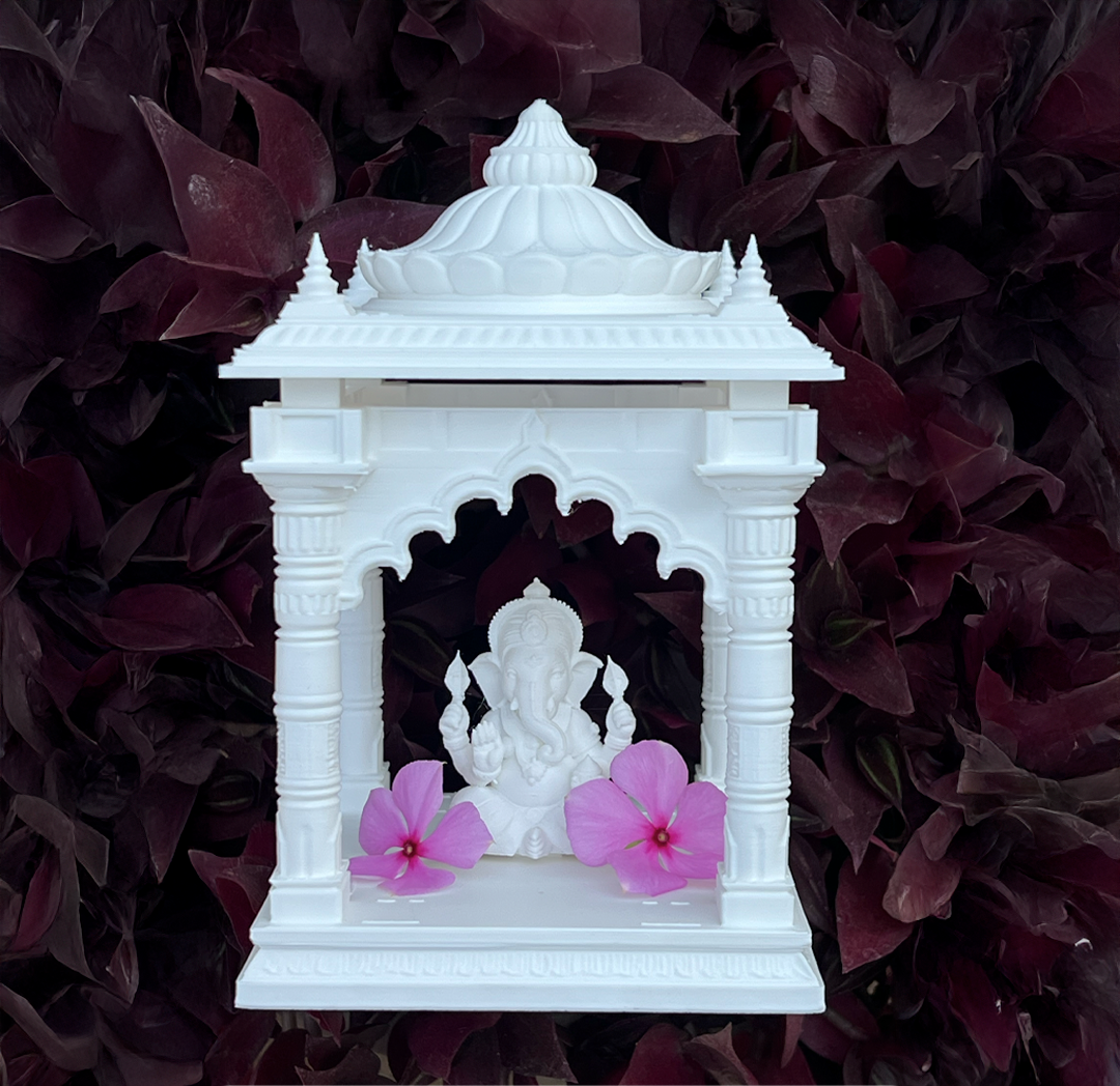 oneshape™ Lord Ganesha Idol with Temple – Premium 3D Printed Statue - Image 2
