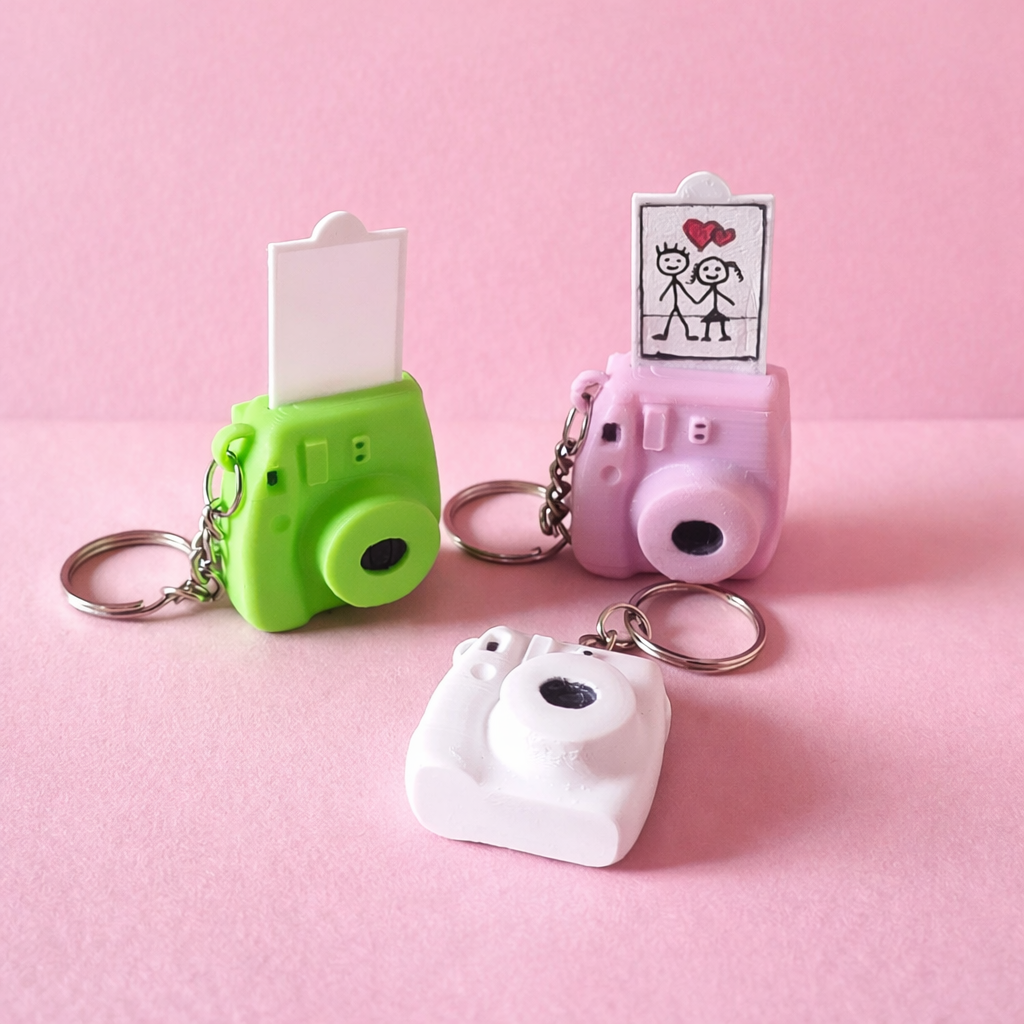 oneshape™ Personalized Mini Camera Photo Keychain - Image 2